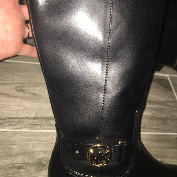 NEW!! Michael Kors Harland wide calf leather boot - Picture 8 of 8